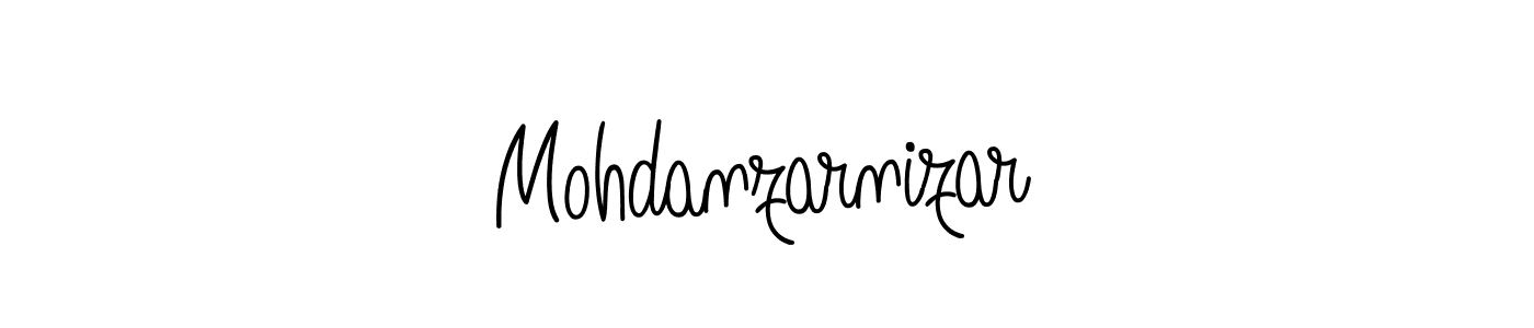 Use a signature maker to create a handwritten signature online. With this signature software, you can design (Angelique-Rose-font-FFP) your own signature for name Mohdanzarnizar. Mohdanzarnizar signature style 5 images and pictures png