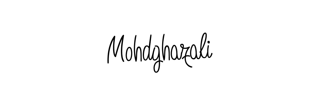 Use a signature maker to create a handwritten signature online. With this signature software, you can design (Angelique-Rose-font-FFP) your own signature for name Mohdghazali. Mohdghazali signature style 5 images and pictures png