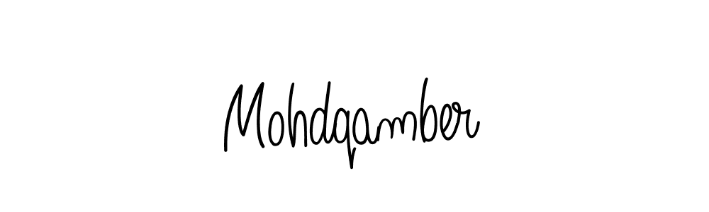 Make a beautiful signature design for name Mohdqamber. Use this online signature maker to create a handwritten signature for free. Mohdqamber signature style 5 images and pictures png