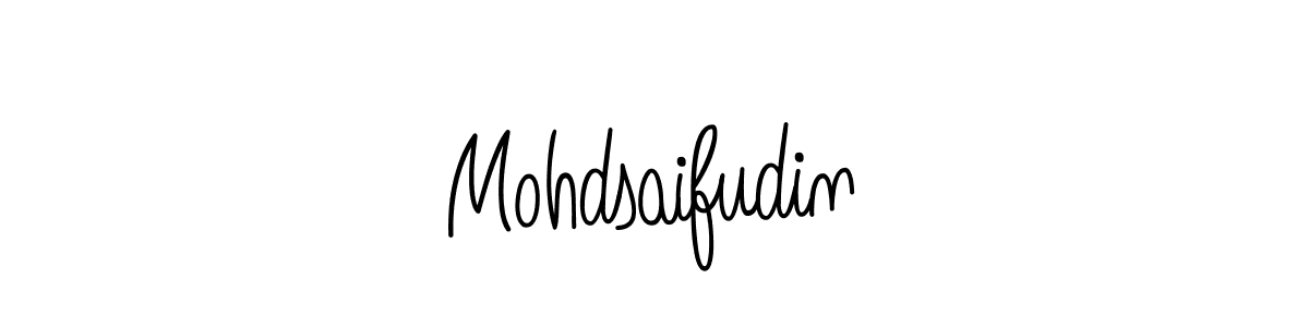 Design your own signature with our free online signature maker. With this signature software, you can create a handwritten (Angelique-Rose-font-FFP) signature for name Mohdsaifudin. Mohdsaifudin signature style 5 images and pictures png