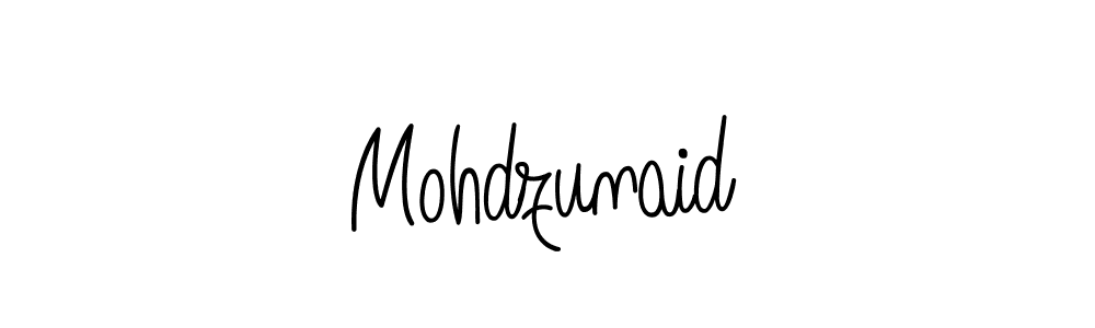 Also we have Mohdzunaid name is the best signature style. Create professional handwritten signature collection using Angelique-Rose-font-FFP autograph style. Mohdzunaid signature style 5 images and pictures png