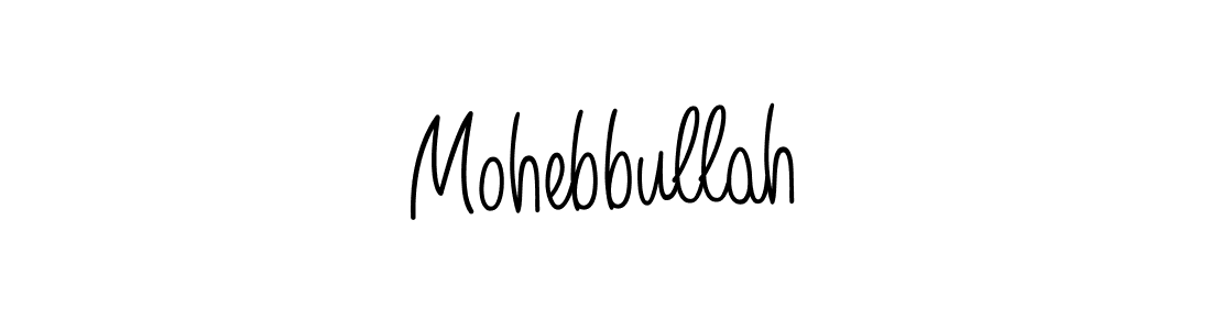 Create a beautiful signature design for name Mohebbullah. With this signature (Angelique-Rose-font-FFP) fonts, you can make a handwritten signature for free. Mohebbullah signature style 5 images and pictures png