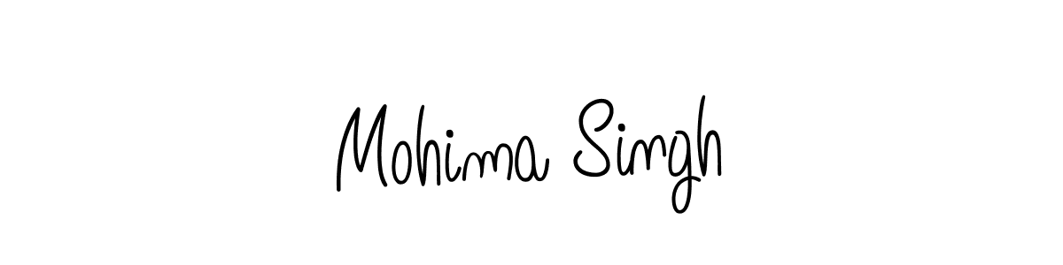 How to make Mohima Singh name signature. Use Angelique-Rose-font-FFP style for creating short signs online. This is the latest handwritten sign. Mohima Singh signature style 5 images and pictures png