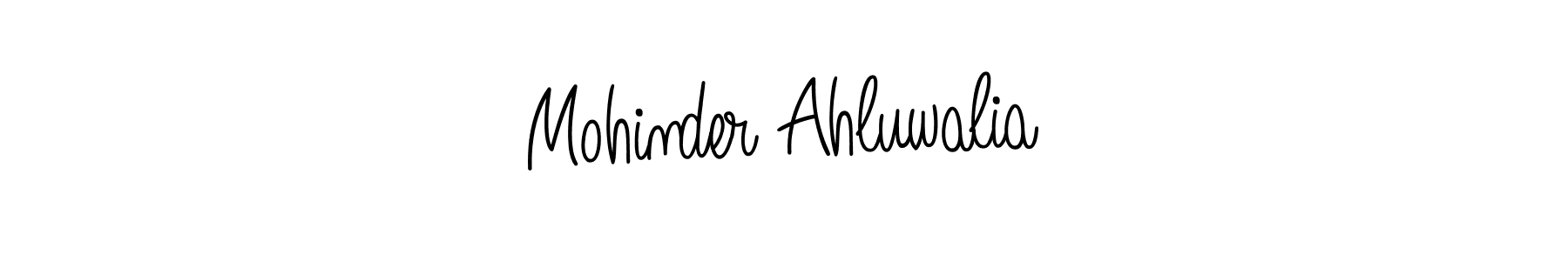 Design your own signature with our free online signature maker. With this signature software, you can create a handwritten (Angelique-Rose-font-FFP) signature for name Mohinder Ahluwalia. Mohinder Ahluwalia signature style 5 images and pictures png