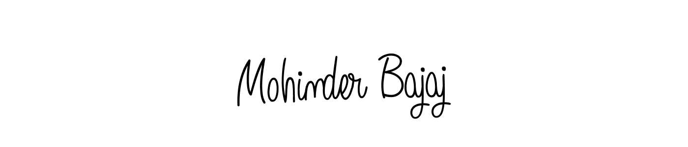 Create a beautiful signature design for name Mohinder Bajaj. With this signature (Angelique-Rose-font-FFP) fonts, you can make a handwritten signature for free. Mohinder Bajaj signature style 5 images and pictures png