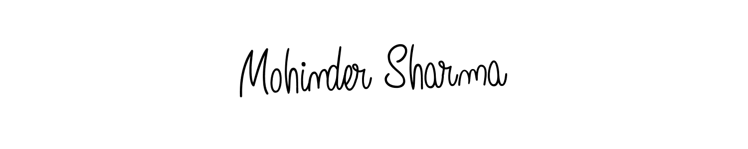 Design your own signature with our free online signature maker. With this signature software, you can create a handwritten (Angelique-Rose-font-FFP) signature for name Mohinder Sharma. Mohinder Sharma signature style 5 images and pictures png