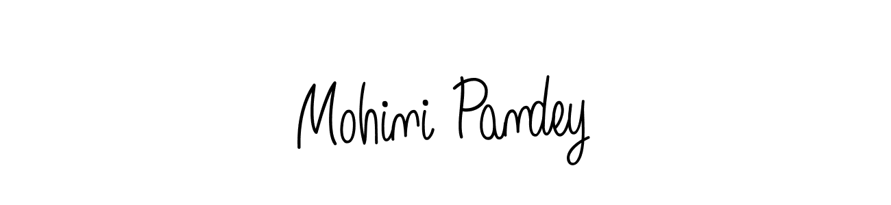 How to make Mohini Pandey name signature. Use Angelique-Rose-font-FFP style for creating short signs online. This is the latest handwritten sign. Mohini Pandey signature style 5 images and pictures png