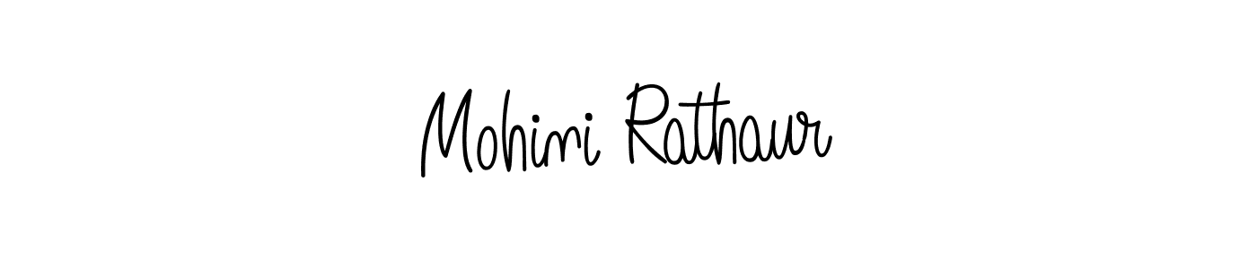 The best way (Angelique-Rose-font-FFP) to make a short signature is to pick only two or three words in your name. The name Mohini Rathaur include a total of six letters. For converting this name. Mohini Rathaur signature style 5 images and pictures png