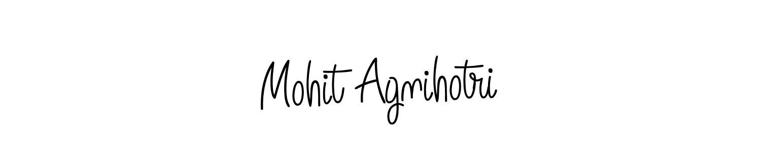 Create a beautiful signature design for name Mohit Agnihotri. With this signature (Angelique-Rose-font-FFP) fonts, you can make a handwritten signature for free. Mohit Agnihotri signature style 5 images and pictures png