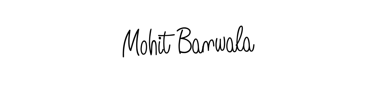 You should practise on your own different ways (Angelique-Rose-font-FFP) to write your name (Mohit Banwala) in signature. don't let someone else do it for you. Mohit Banwala signature style 5 images and pictures png