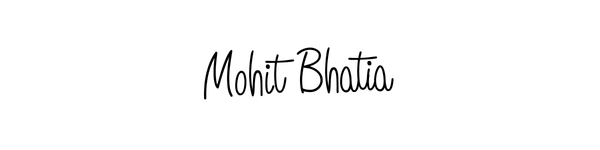 Use a signature maker to create a handwritten signature online. With this signature software, you can design (Angelique-Rose-font-FFP) your own signature for name Mohit Bhatia. Mohit Bhatia signature style 5 images and pictures png