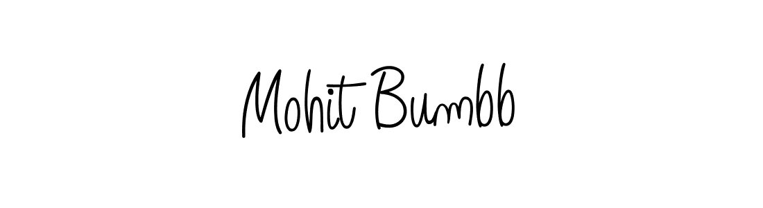 Design your own signature with our free online signature maker. With this signature software, you can create a handwritten (Angelique-Rose-font-FFP) signature for name Mohit Bumbb. Mohit Bumbb signature style 5 images and pictures png
