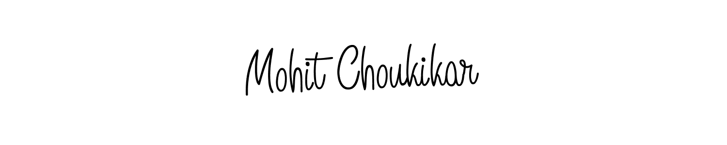 How to make Mohit Choukikar signature? Angelique-Rose-font-FFP is a professional autograph style. Create handwritten signature for Mohit Choukikar name. Mohit Choukikar signature style 5 images and pictures png