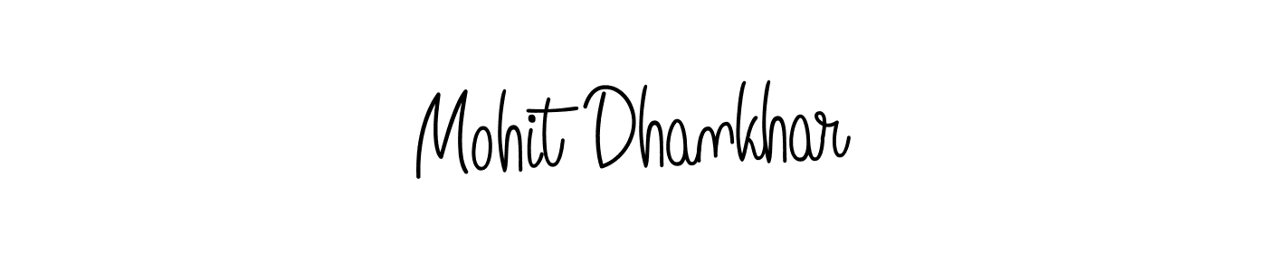 Use a signature maker to create a handwritten signature online. With this signature software, you can design (Angelique-Rose-font-FFP) your own signature for name Mohit Dhankhar. Mohit Dhankhar signature style 5 images and pictures png