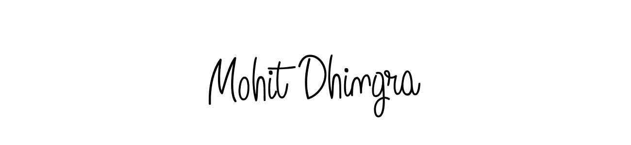You should practise on your own different ways (Angelique-Rose-font-FFP) to write your name (Mohit Dhingra) in signature. don't let someone else do it for you. Mohit Dhingra signature style 5 images and pictures png