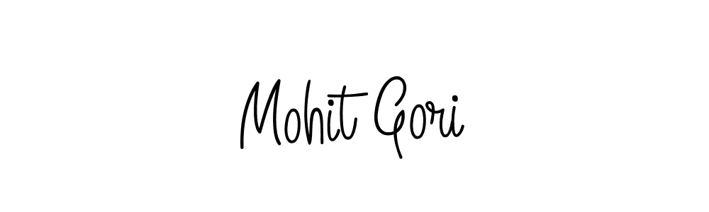 The best way (Angelique-Rose-font-FFP) to make a short signature is to pick only two or three words in your name. The name Mohit Gori include a total of six letters. For converting this name. Mohit Gori signature style 5 images and pictures png