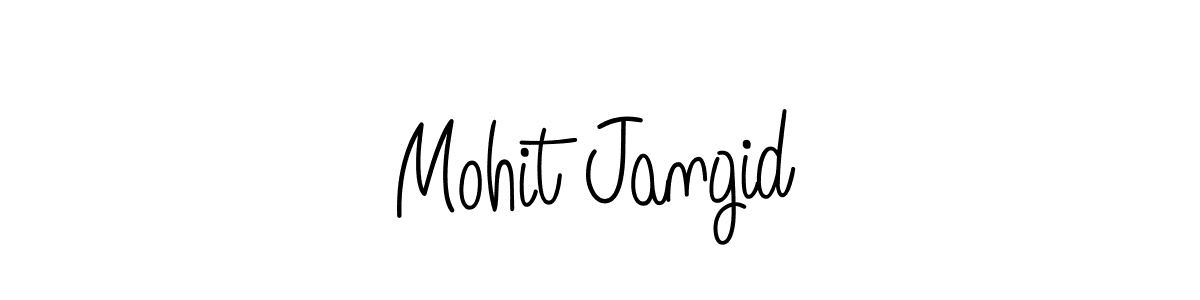 Mohit Jangid stylish signature style. Best Handwritten Sign (Angelique-Rose-font-FFP) for my name. Handwritten Signature Collection Ideas for my name Mohit Jangid. Mohit Jangid signature style 5 images and pictures png