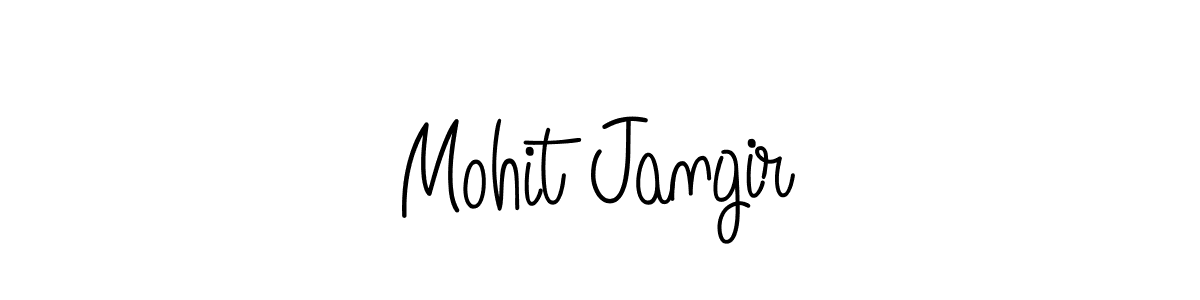 Design your own signature with our free online signature maker. With this signature software, you can create a handwritten (Angelique-Rose-font-FFP) signature for name Mohit Jangir. Mohit Jangir signature style 5 images and pictures png