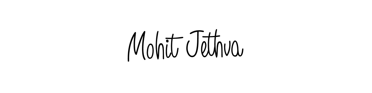Mohit Jethva stylish signature style. Best Handwritten Sign (Angelique-Rose-font-FFP) for my name. Handwritten Signature Collection Ideas for my name Mohit Jethva. Mohit Jethva signature style 5 images and pictures png