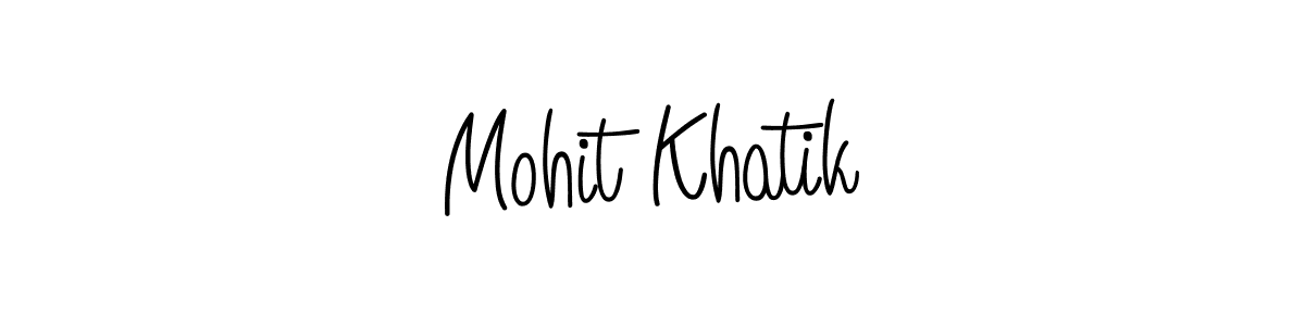 How to make Mohit Khatik signature? Angelique-Rose-font-FFP is a professional autograph style. Create handwritten signature for Mohit Khatik name. Mohit Khatik signature style 5 images and pictures png