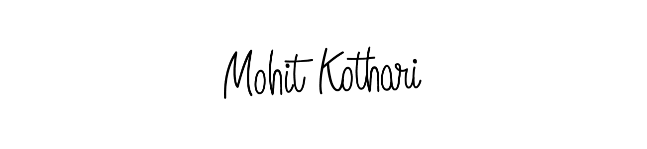 Use a signature maker to create a handwritten signature online. With this signature software, you can design (Angelique-Rose-font-FFP) your own signature for name Mohit Kothari. Mohit Kothari signature style 5 images and pictures png