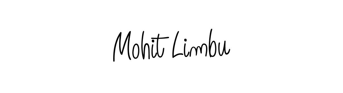 How to make Mohit Limbu name signature. Use Angelique-Rose-font-FFP style for creating short signs online. This is the latest handwritten sign. Mohit Limbu signature style 5 images and pictures png