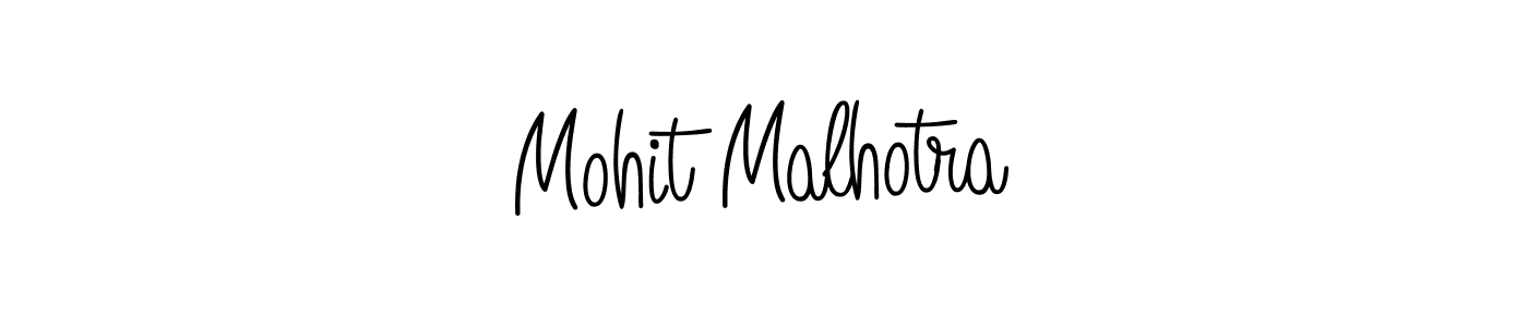 Use a signature maker to create a handwritten signature online. With this signature software, you can design (Angelique-Rose-font-FFP) your own signature for name Mohit Malhotra. Mohit Malhotra signature style 5 images and pictures png