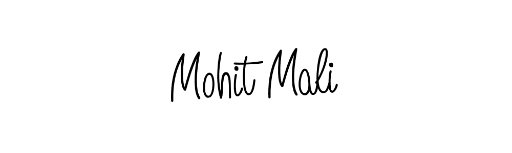 Use a signature maker to create a handwritten signature online. With this signature software, you can design (Angelique-Rose-font-FFP) your own signature for name Mohit Mali. Mohit Mali signature style 5 images and pictures png