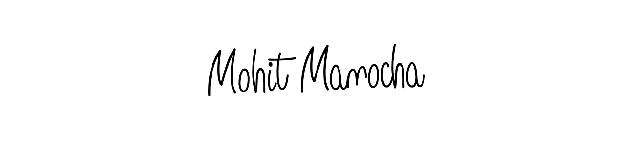 Use a signature maker to create a handwritten signature online. With this signature software, you can design (Angelique-Rose-font-FFP) your own signature for name Mohit Manocha. Mohit Manocha signature style 5 images and pictures png