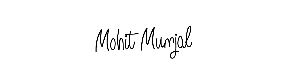 Also we have Mohit Munjal name is the best signature style. Create professional handwritten signature collection using Angelique-Rose-font-FFP autograph style. Mohit Munjal signature style 5 images and pictures png