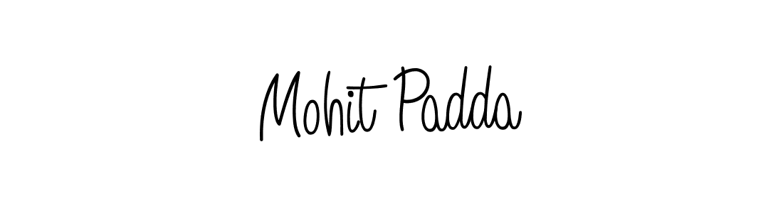 Use a signature maker to create a handwritten signature online. With this signature software, you can design (Angelique-Rose-font-FFP) your own signature for name Mohit Padda. Mohit Padda signature style 5 images and pictures png