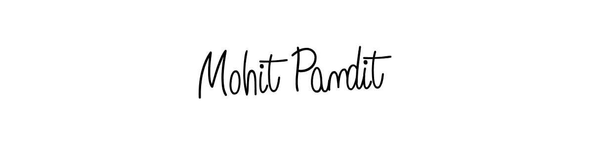Use a signature maker to create a handwritten signature online. With this signature software, you can design (Angelique-Rose-font-FFP) your own signature for name Mohit Pandit. Mohit Pandit signature style 5 images and pictures png