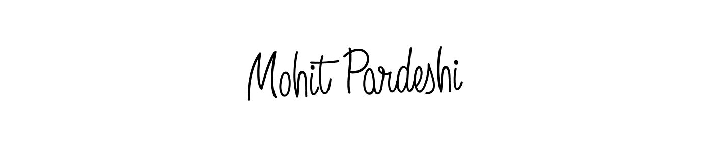 You should practise on your own different ways (Angelique-Rose-font-FFP) to write your name (Mohit Pardeshi) in signature. don't let someone else do it for you. Mohit Pardeshi signature style 5 images and pictures png