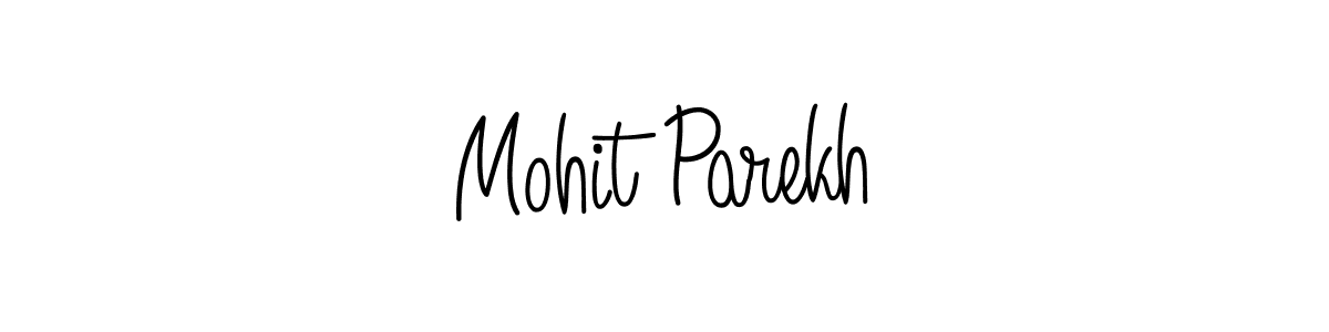 The best way (Angelique-Rose-font-FFP) to make a short signature is to pick only two or three words in your name. The name Mohit Parekh include a total of six letters. For converting this name. Mohit Parekh signature style 5 images and pictures png