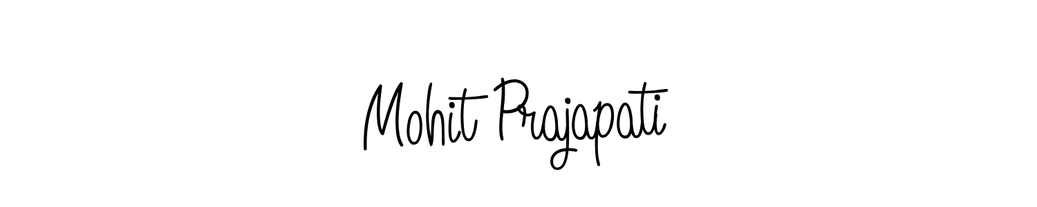 Create a beautiful signature design for name Mohit Prajapati. With this signature (Angelique-Rose-font-FFP) fonts, you can make a handwritten signature for free. Mohit Prajapati signature style 5 images and pictures png