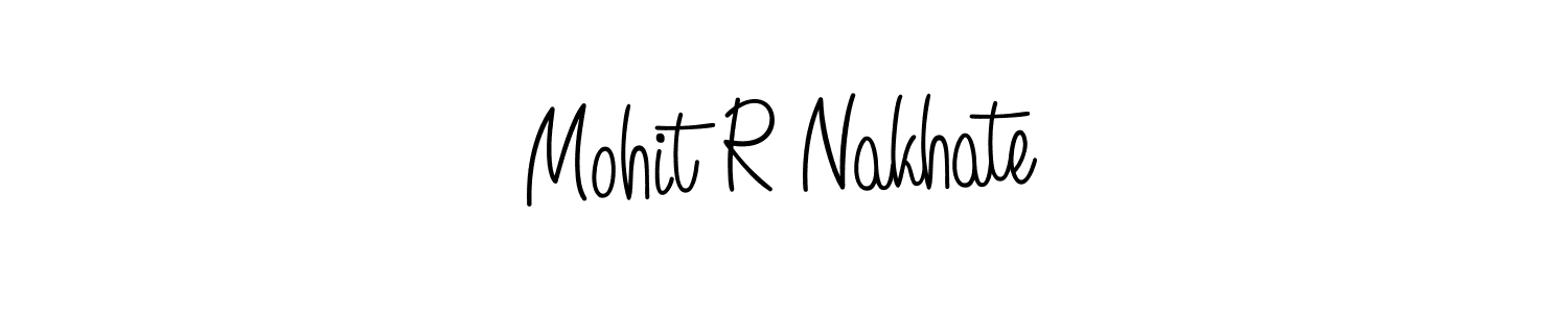 How to make Mohit R Nakhate signature? Angelique-Rose-font-FFP is a professional autograph style. Create handwritten signature for Mohit R Nakhate name. Mohit R Nakhate signature style 5 images and pictures png