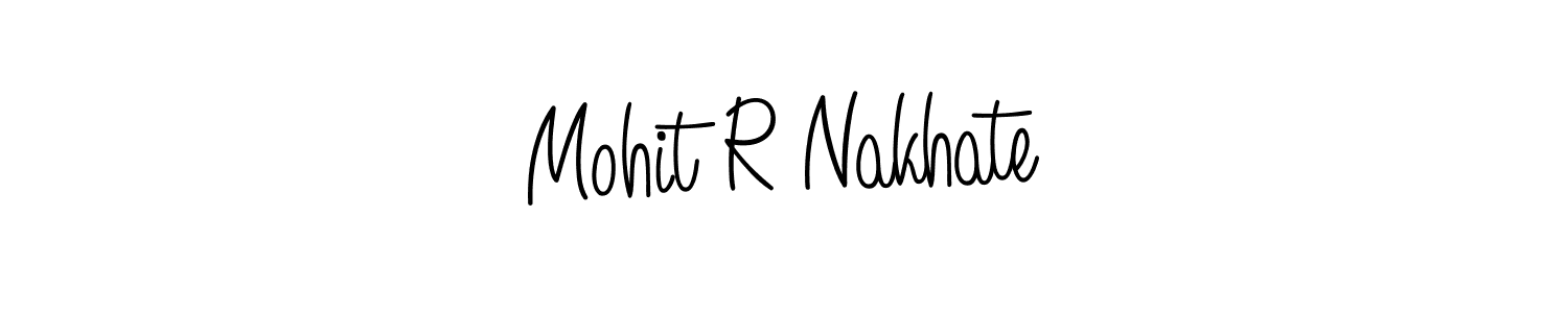 How to make Mohit R Nakhate signature? Angelique-Rose-font-FFP is a professional autograph style. Create handwritten signature for Mohit R Nakhate name. Mohit R Nakhate signature style 5 images and pictures png