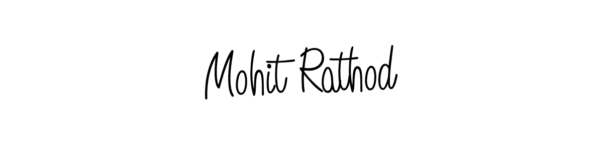The best way (Angelique-Rose-font-FFP) to make a short signature is to pick only two or three words in your name. The name Mohit Rathod include a total of six letters. For converting this name. Mohit Rathod signature style 5 images and pictures png