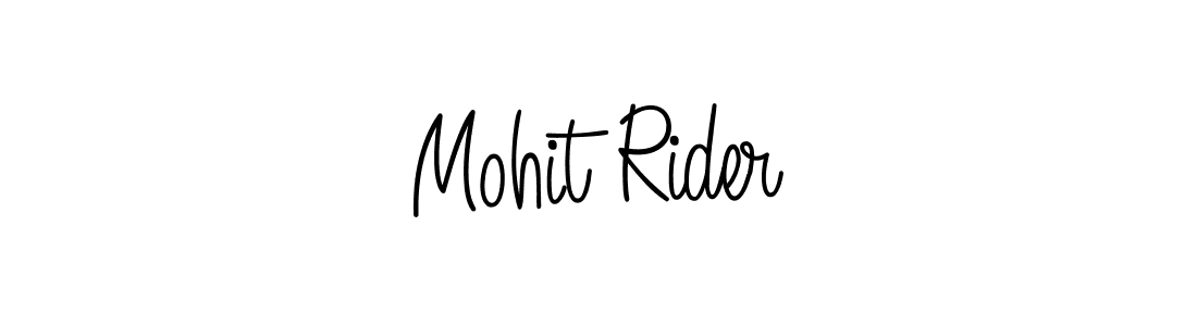 Use a signature maker to create a handwritten signature online. With this signature software, you can design (Angelique-Rose-font-FFP) your own signature for name Mohit Rider. Mohit Rider signature style 5 images and pictures png
