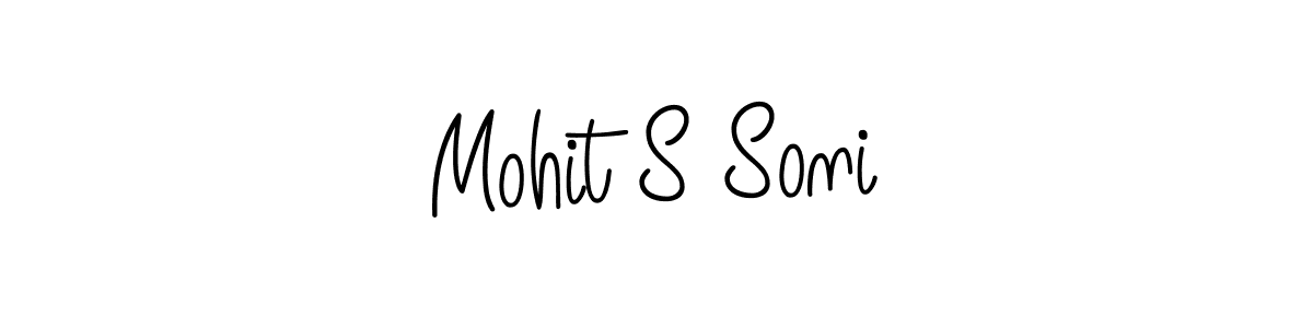 Make a beautiful signature design for name Mohit S Soni. With this signature (Angelique-Rose-font-FFP) style, you can create a handwritten signature for free. Mohit S Soni signature style 5 images and pictures png