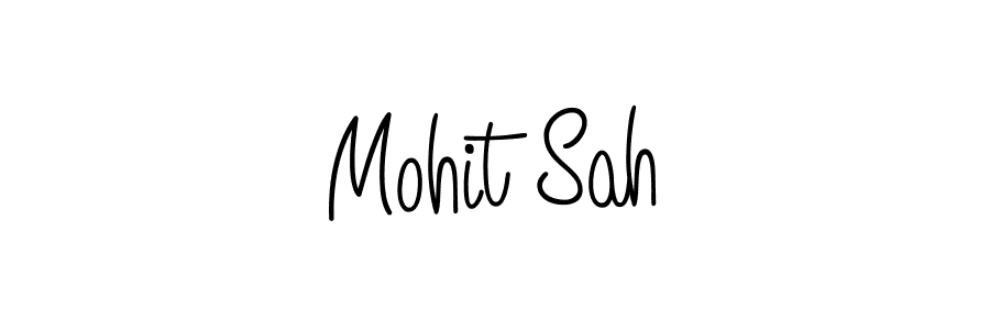 Use a signature maker to create a handwritten signature online. With this signature software, you can design (Angelique-Rose-font-FFP) your own signature for name Mohit Sah. Mohit Sah signature style 5 images and pictures png