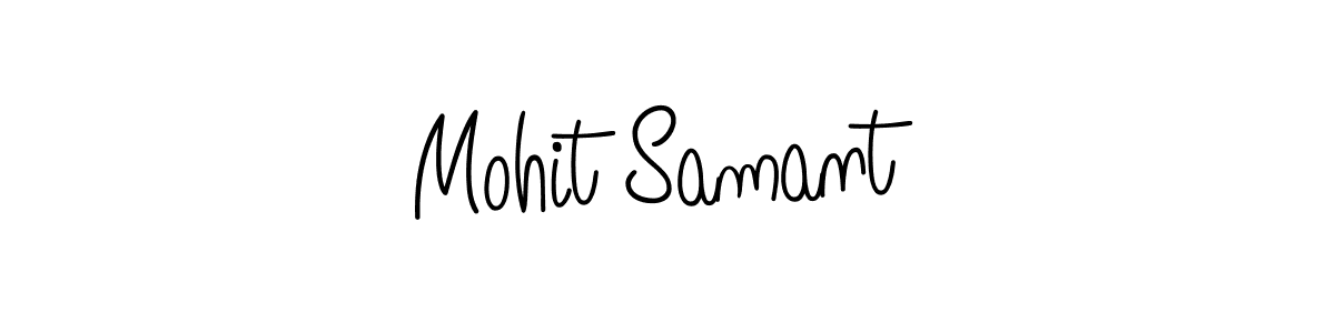 Use a signature maker to create a handwritten signature online. With this signature software, you can design (Angelique-Rose-font-FFP) your own signature for name Mohit Samant. Mohit Samant signature style 5 images and pictures png