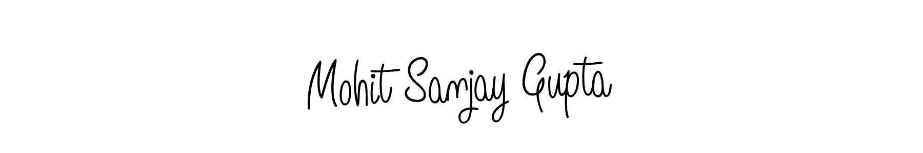 You should practise on your own different ways (Angelique-Rose-font-FFP) to write your name (Mohit Sanjay Gupta) in signature. don't let someone else do it for you. Mohit Sanjay Gupta signature style 5 images and pictures png