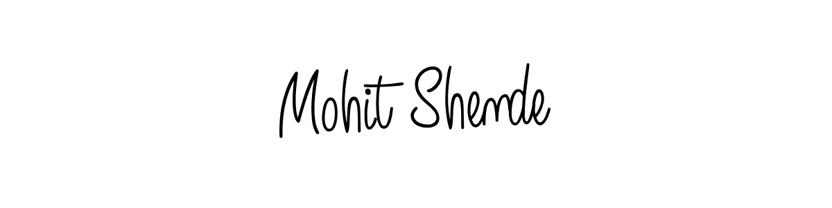 Make a beautiful signature design for name Mohit Shende. Use this online signature maker to create a handwritten signature for free. Mohit Shende signature style 5 images and pictures png