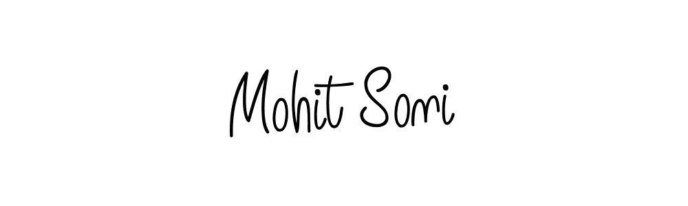 The best way (Angelique-Rose-font-FFP) to make a short signature is to pick only two or three words in your name. The name Mohit Soni include a total of six letters. For converting this name. Mohit Soni signature style 5 images and pictures png