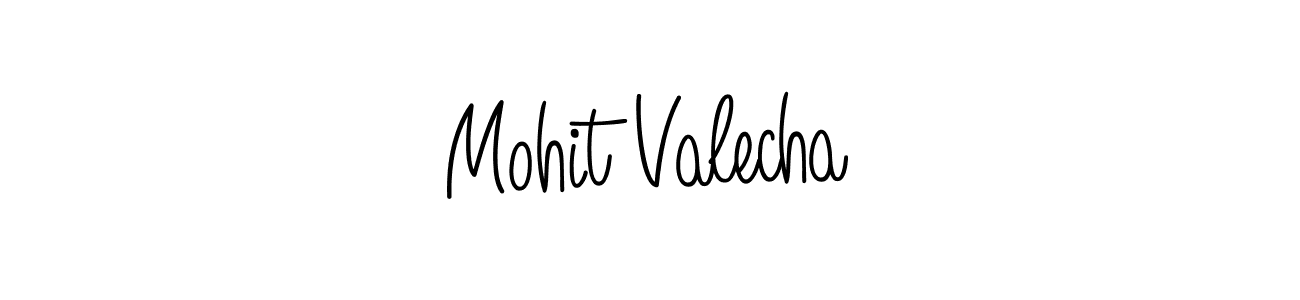 Make a beautiful signature design for name Mohit Valecha. With this signature (Angelique-Rose-font-FFP) style, you can create a handwritten signature for free. Mohit Valecha signature style 5 images and pictures png