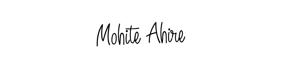 How to make Mohite Ahire signature? Angelique-Rose-font-FFP is a professional autograph style. Create handwritten signature for Mohite Ahire name. Mohite Ahire signature style 5 images and pictures png