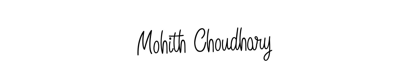 Make a beautiful signature design for name Mohith Choudhary. With this signature (Angelique-Rose-font-FFP) style, you can create a handwritten signature for free. Mohith Choudhary signature style 5 images and pictures png