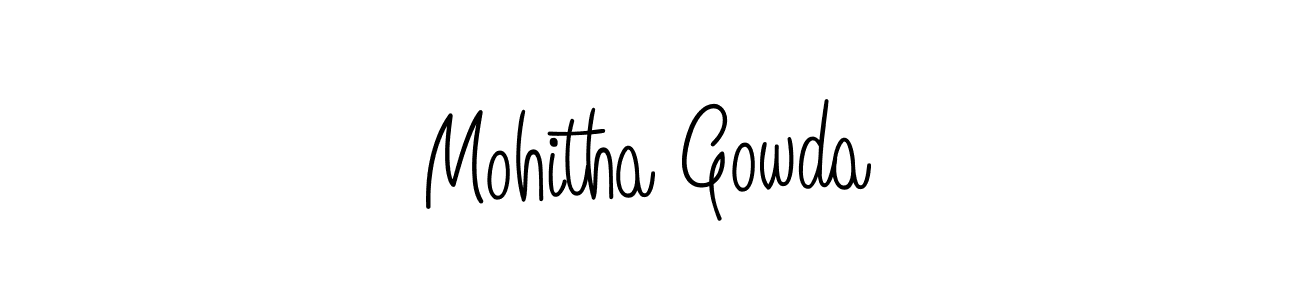 if you are searching for the best signature style for your name Mohitha Gowda. so please give up your signature search. here we have designed multiple signature styles  using Angelique-Rose-font-FFP. Mohitha Gowda signature style 5 images and pictures png