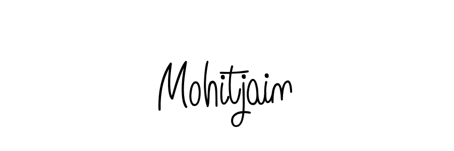 Make a beautiful signature design for name Mohitjain. With this signature (Angelique-Rose-font-FFP) style, you can create a handwritten signature for free. Mohitjain signature style 5 images and pictures png
